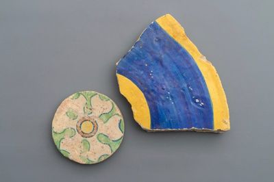 Deux carreaux du château de Breda, attr. à l'atelier de Guido Andries, Anvers, 1535-1550