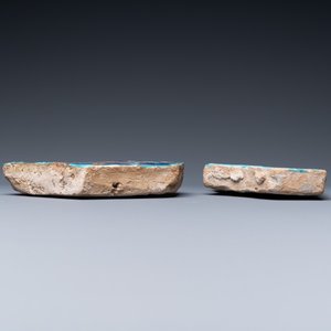 Deux carreaux timourides de type 'cuerda seca', Khargird, Nord-Est d'Iran, milieu du 15ème — photo 6