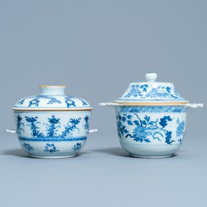 Deux écuelles couvertes en porcelaine de Chine en bleu et blanc, Kangxi — photo 4