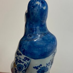 Deux figures de chinois en faïence de Delft en bleu et blanc, 1er quart du 18ème — photo 10