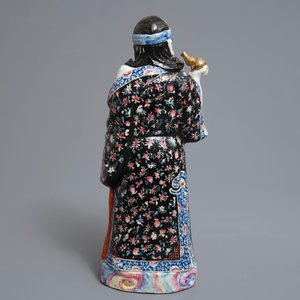 Deux figures de Li Tieguai et de Shoulao en porcelaine de Chine famille rose, 19/20ème — photo 4