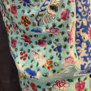 Deux figures d'immortels en porcelaine de Chine famille rose, 19/20ème — photo 10