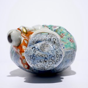 Deux figures d'immortels et un Bouddha en porcelaine de Chine famille rose, 19/20ème — photo 8