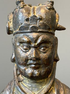 Deux figures en bronze de Wenchang et Guanyin, Chine, Ming — photo 9