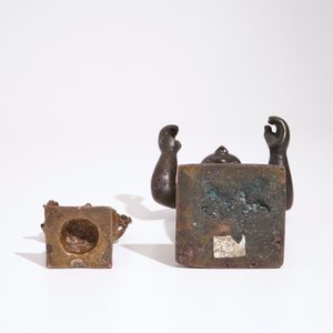 Deux figures en bronze, Inde ou Népal, 18/19ème — photo 6