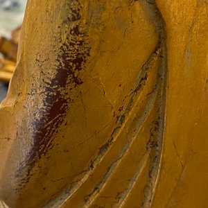 Deux grandes figures de Guanyin en bois doré et laqué, Chine, 18/19ème — photo 24