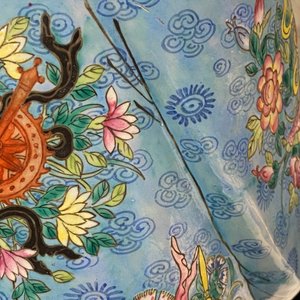 Deux grandes figures des Trois Dieux du Bonheur en porcelaine de Chine famille rose, 19ème — photo 15