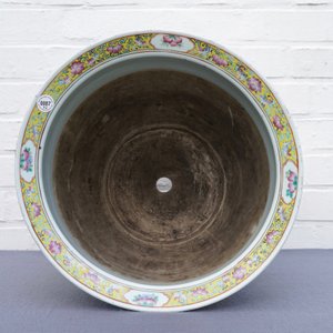 Deux grandes jardinières en porcelaine de Chine famille rose, 19ème — photo 18