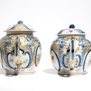 Deux grandes théières en porcelaine de Chine famille rose, Qianlong — photo 5
