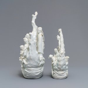 Deux groupes en porcelaine blanc de Chine de Dehua, 19ème — photo 5