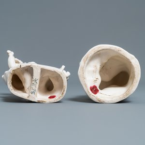 Deux groupes en porcelaine blanc de Chine, époque de la Révolution Culturelle, 20ème — photo 7