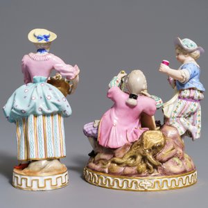 Deux groupes en porcelaine de Meissen, Allemagne, 19/20ème — photo 4