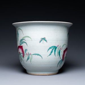 Deux jardinières en porcelaine de Chine famille rose, 19ème — photo 10
