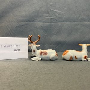 Deux modèles de cerfs en porcelaine, probablement Chelsea, Angleterre, 18ème — photo 18