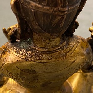 Deux modèles de Tara en bronze doré, Tibet ou Mongolie, 17/18ème — photo 20