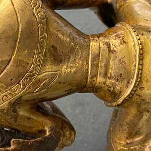 Deux modèles de Tara en bronze doré, Tibet ou Mongolie, 17/18ème — photo 21