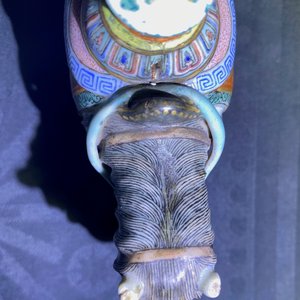 Deux modèles d'un éléphant et d'un cheval en porcelaine de Chine famille rose, Qianlong — photo 11