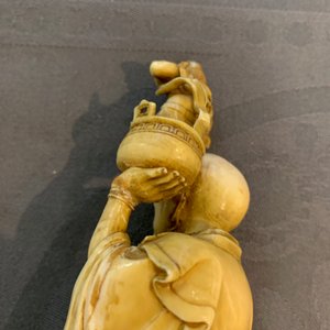 Deux okimonos en ivoire sculpté, Japon, Meiji, 19ème — photo 15