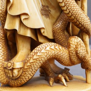 Deux okimonos en ivoire sculpté, Japon, Meiji, 19ème — photo 10