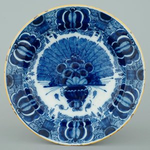 Deux paires de plats aux qeues de paons, 18ème siècle — photo 4