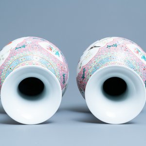 Deux paires de vases en porcelaine de Chine famille rose, République — photo 6