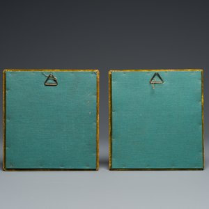 Deux plaques en émail de Limoges représentant la Vierge de pitié et le Portement de croix, France, 16ème — photo 2
