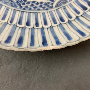 Deux plats en porcelaine de Chine en bleu et blanc de type kraak, Wanli — photo 22