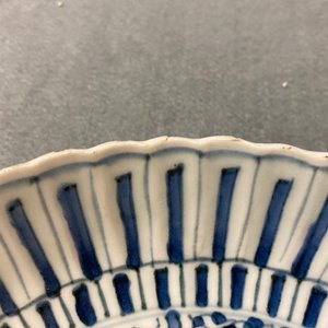 Deux plats en porcelaine de Chine en bleu et blanc de type kraak, Wanli — photo 8