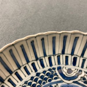 Deux plats en porcelaine de Chine en bleu et blanc de type kraak, Wanli — photo 12