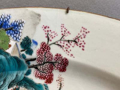 Deux plats en porcelaine de Chine famille rose, Qianlong — photo 14