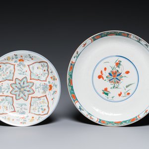 Deux plats en porcelaine de Chine famille verte à décor anhua, Kangxi — photo 2