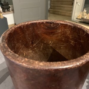 Deux pots à pinceaux en bois, Chine, 19/20ème — photo 14