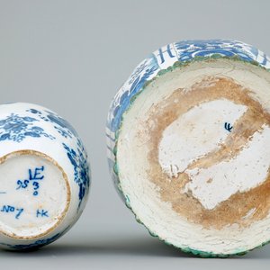 Deux pots en faïence de Delft au décor de chinoiserie, 17/18ème — photo 7