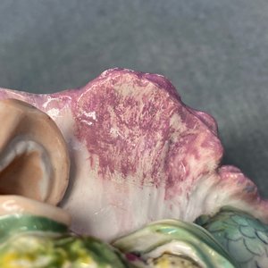 Deux salerons en forme de coquillages en porcelaine de Chelsea, Angleterre, 18ème — photo 19