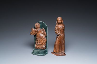 Deux sculptures de Sainte Cécile de Rome et de Marie Madeleine, Allemagne et Flandre, 16ème