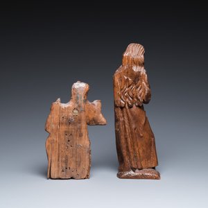 Deux sculptures de Sainte Cécile de Rome et de Marie Madeleine, Allemagne et Flandre, 16ème — photo 4