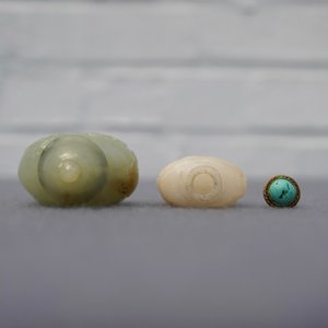 Deux tabatières en jade blanc et céladon de style moghol, Chine, 19ème — photo 7