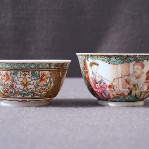 Deux tasses et soucoupes en porcelaine de Chine famille rose, Yongzheng/Qianlong — photo 21