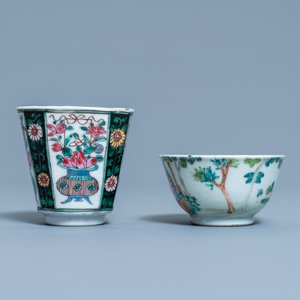 Deux tasses et soucoupes en porcelaine de Chine famille rose, Yongzheng/Qianlong — photo 5