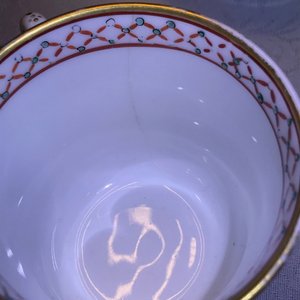 Deux tasses et trois bols en porcelaine de Chine famille rose et verte, marques divers, 18/19ème — photo 14