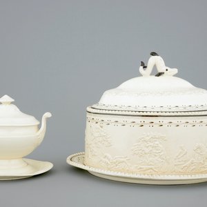 Deux terrines en creamware anglais, pour le marché hollandais, vers 1800 — photo 4
