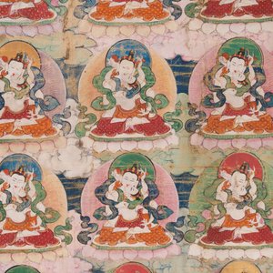 Deux thangkas représentant Chakrasamvara et un roi Shambhala, Tibet, 18/19ème — photo 6