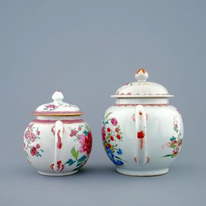 Deux théières en porcelaine de Chine famille rose, Yongzheng/Qianlong, 18ème — photo 5