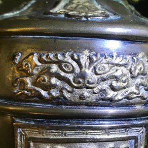 Deux vases en bronze, Chine, 19ème — photo 16