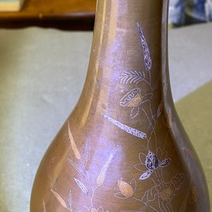 Deux vases en bronze incrusté d'argent et de cuivre pour le marché vietnamien, Chine, 19/20ème — photo 15