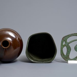 Deux vases en bronze, Japon, Showa, 20ème — photo 6