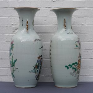 Deux vases en porcelaine de Chine famille rose, 19/20ème — photo 11