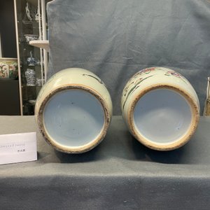 Deux vases en porcelaine de Chine famille rose, 19/20ème — photo 16