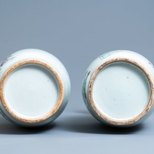 Deux vases en porcelaine de Chine famille rose, 19/20ème — photo 6