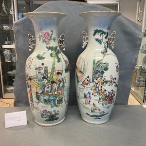 Deux vases en porcelaine de Chine famille rose, 19/20ème — photo 10